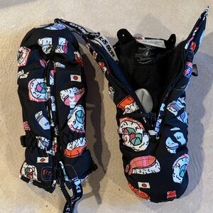 Oyuki Colorful Sushi Print Mittens